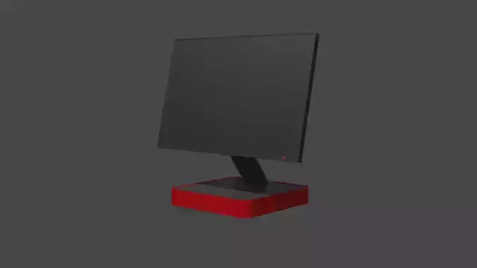  Gaming monitor with glow