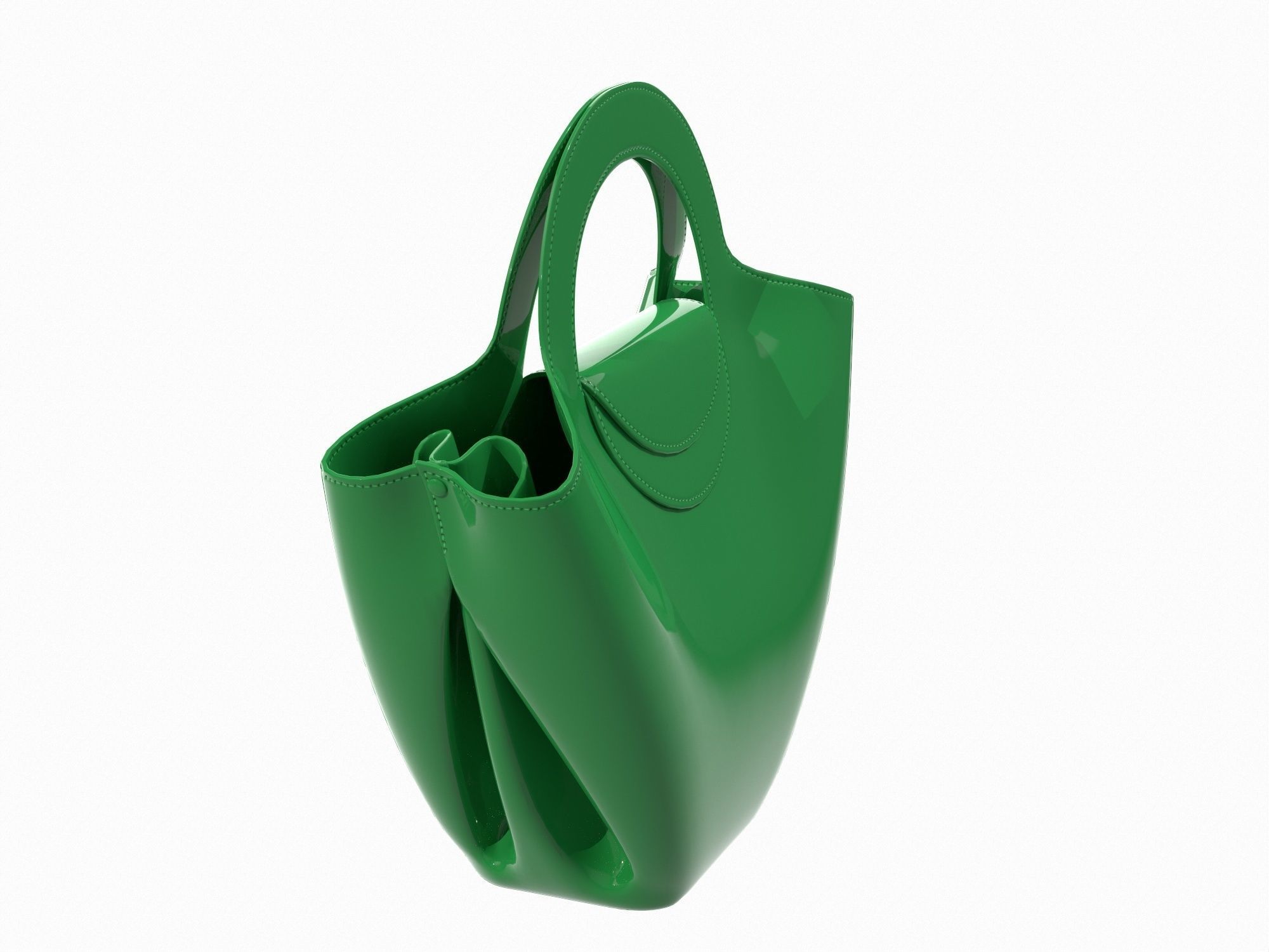 Bottega Veneta Doll Bag Green 3D model_1