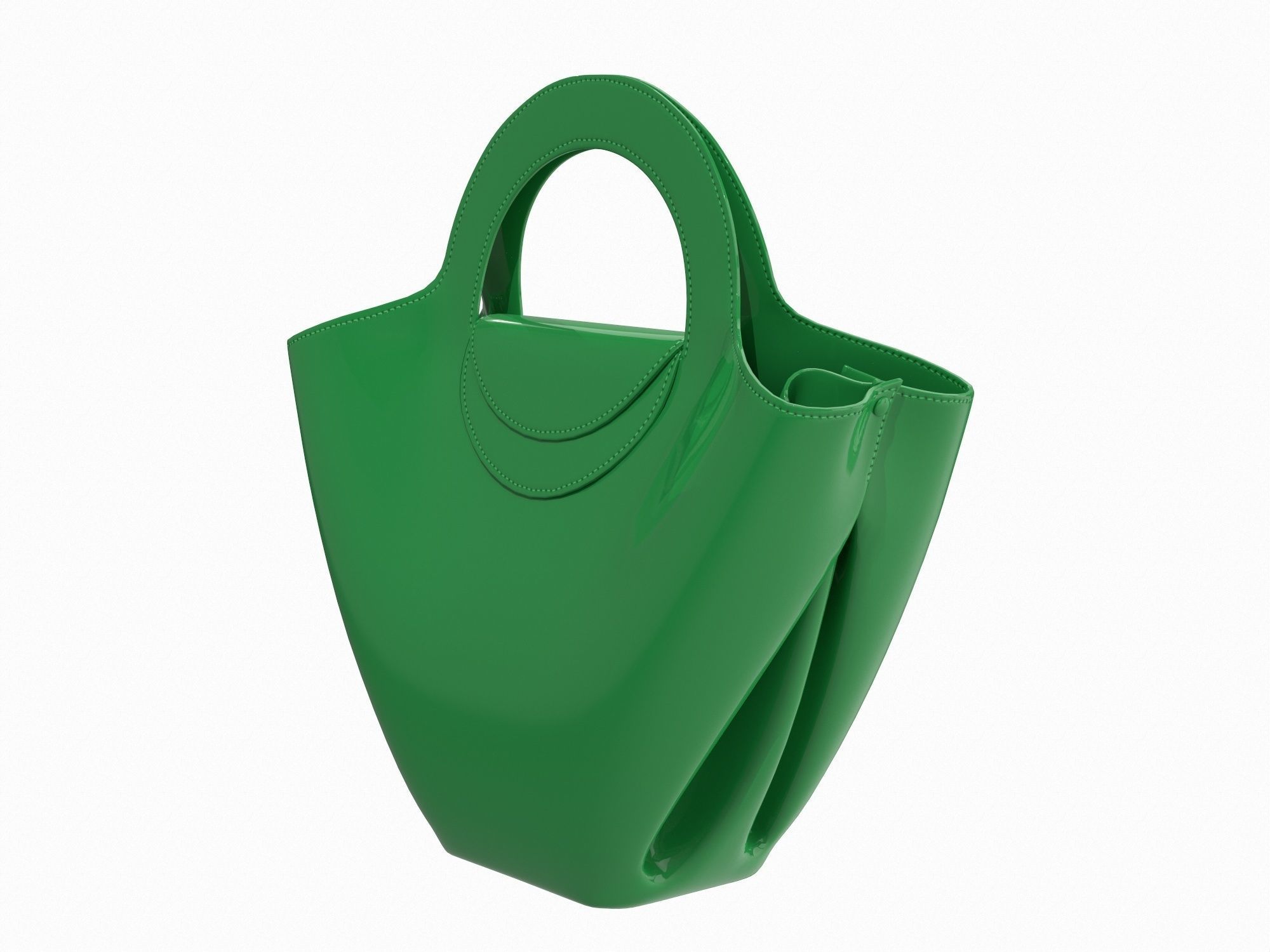 Bottega Veneta Doll Bag Green 3D model_4
