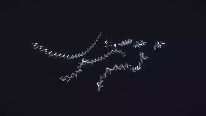 Stylized PBR Chains Pack Low-poly 3D model