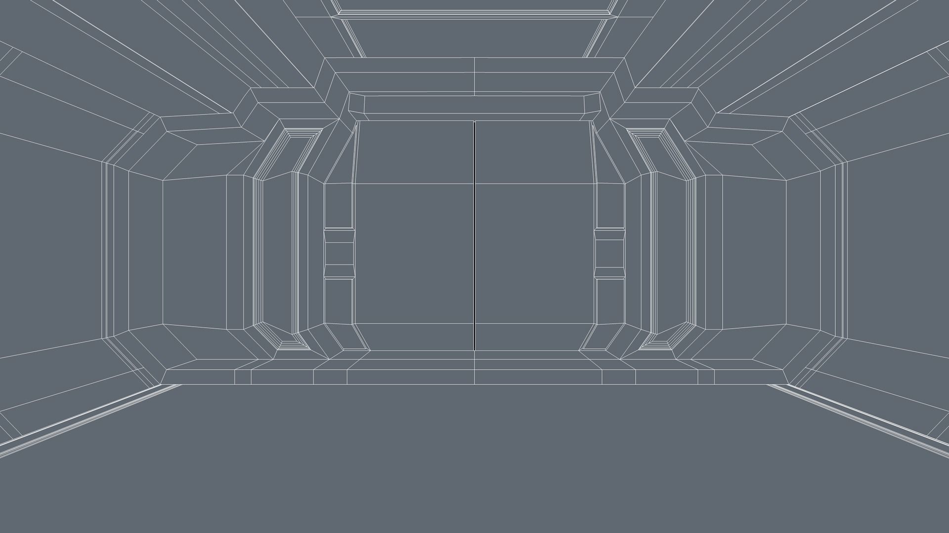 Sci Fi Room Low-poly 3D model_11