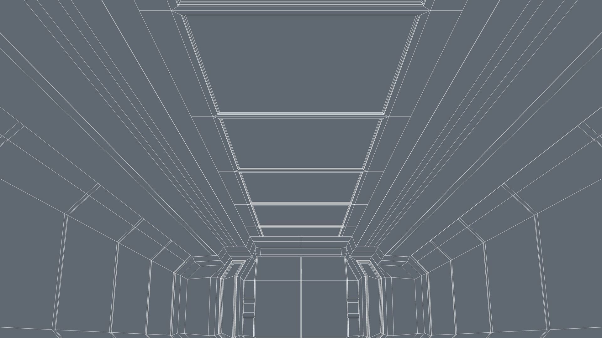 Sci Fi Room Low-poly 3D model_8