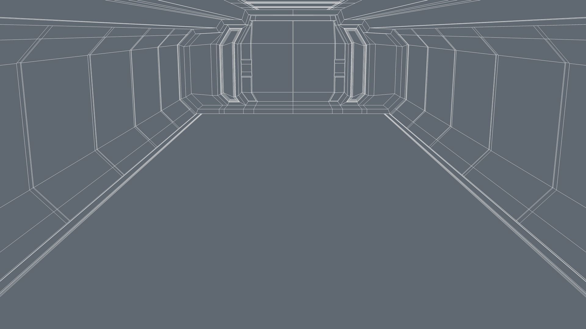 Sci Fi Room Low-poly 3D model_9