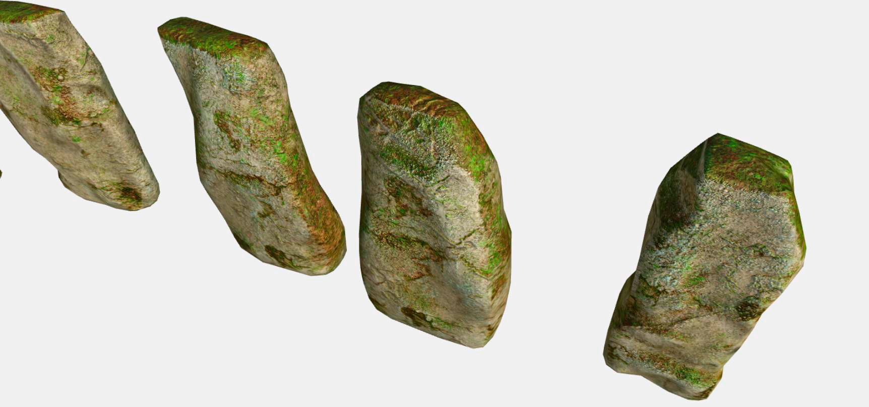 old stone Stonehenge Low-poly 3D model_9