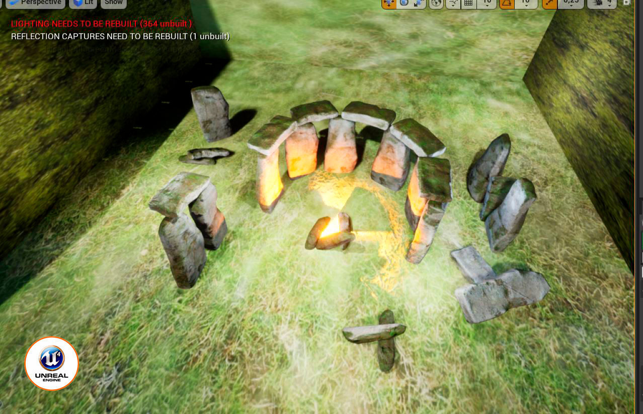 old stone Stonehenge Low-poly 3D model_13