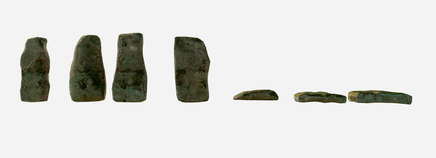 old stone Stonehenge Low-poly 3D model_3