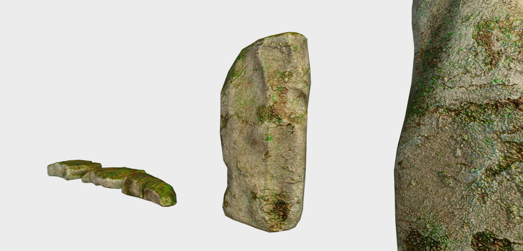 old stone Stonehenge Low-poly 3D model_6