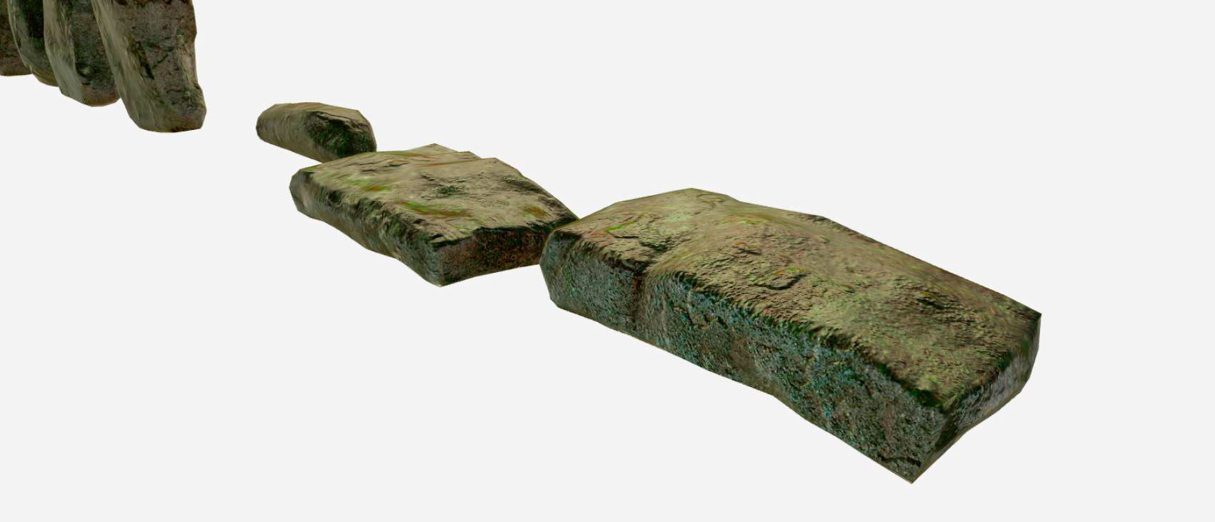 old stone Stonehenge Low-poly 3D model_8