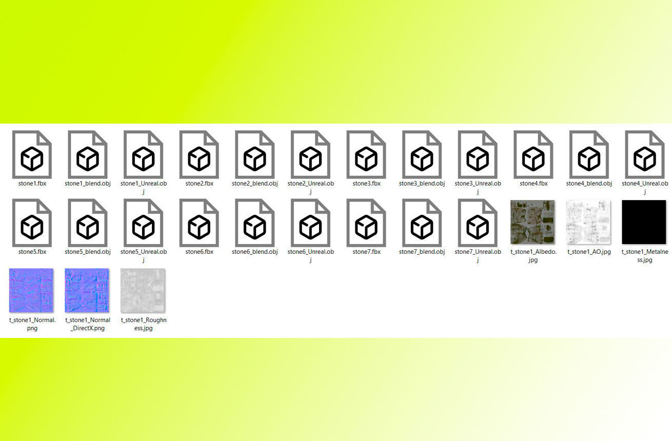 old stone Stonehenge Low-poly 3D model_18