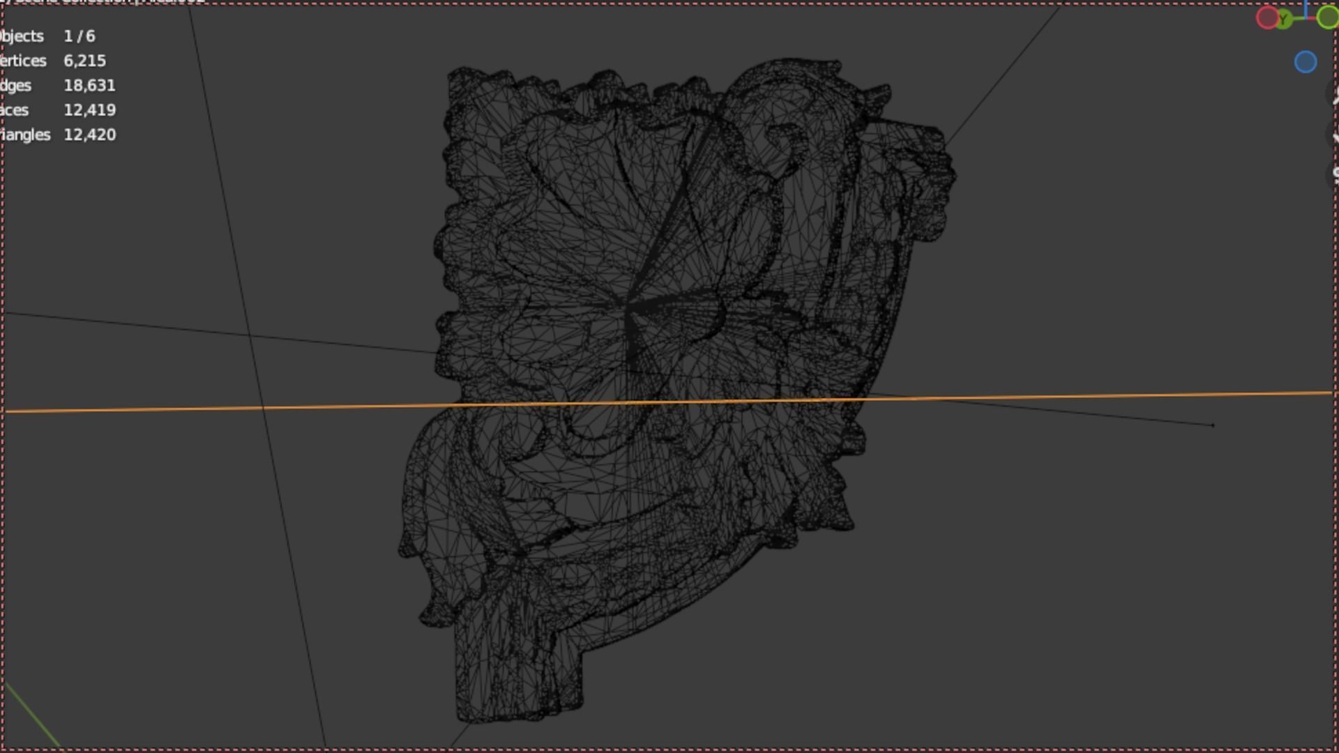 Classic decor ornament 65 3D model_7