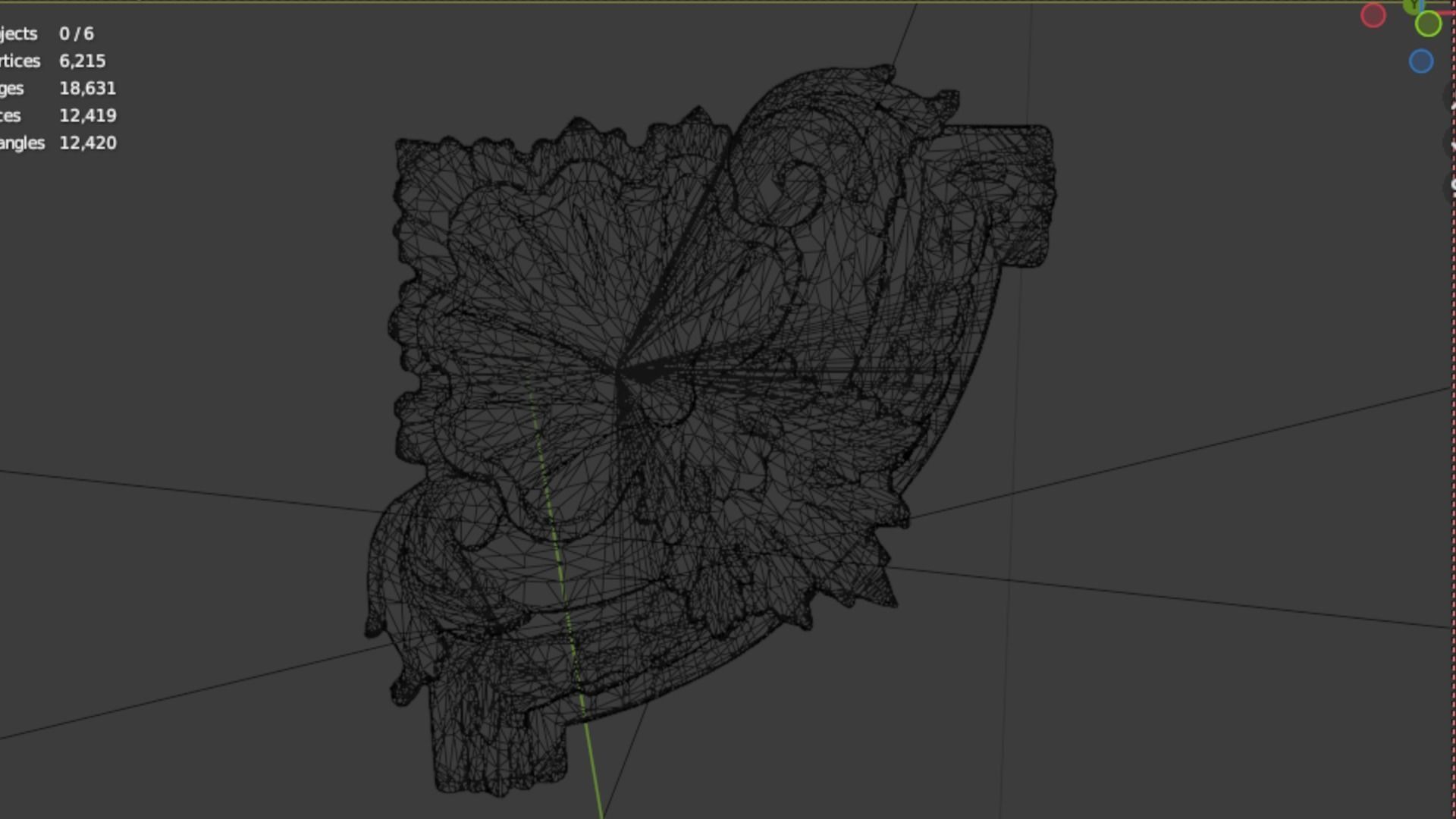 Classic decor ornament 65 3D model_6