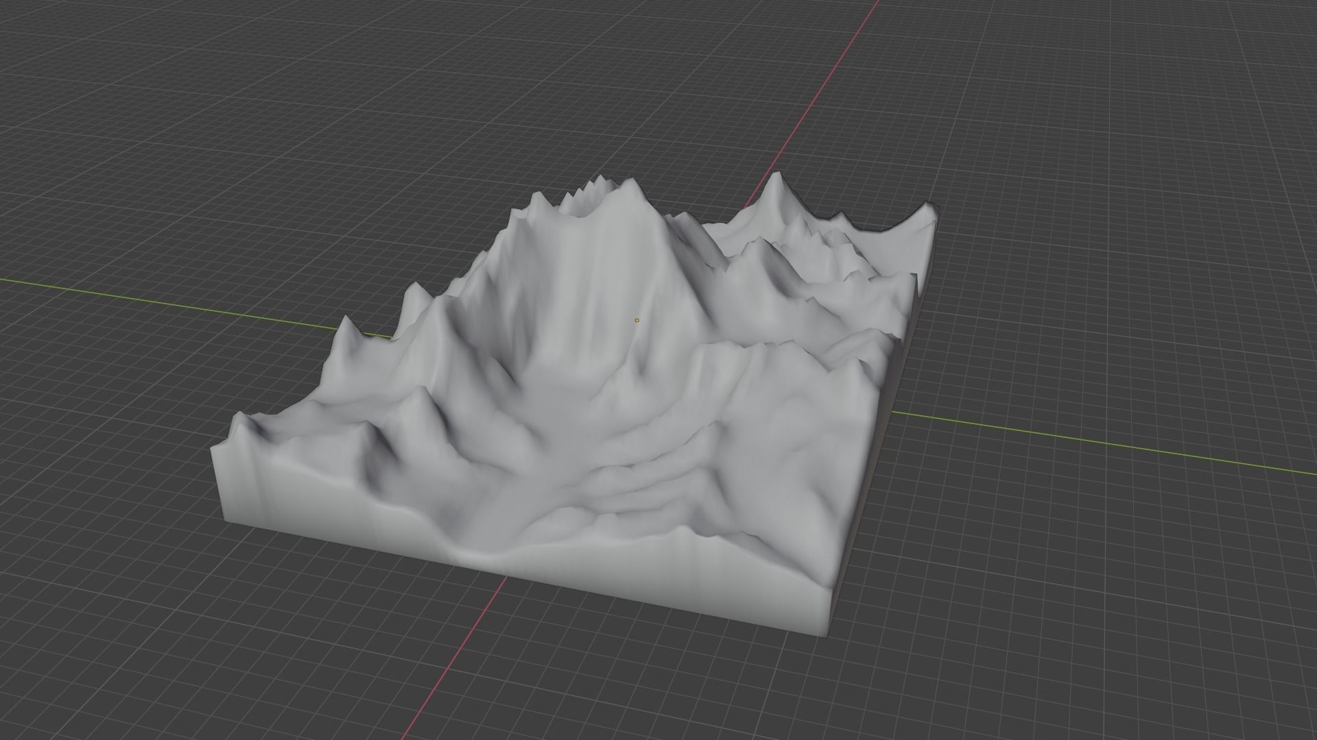 Everest Mountain Low-poly 3D model_14