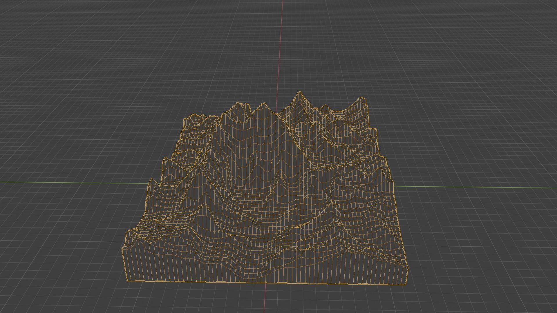 Everest Mountain Low-poly 3D model_16