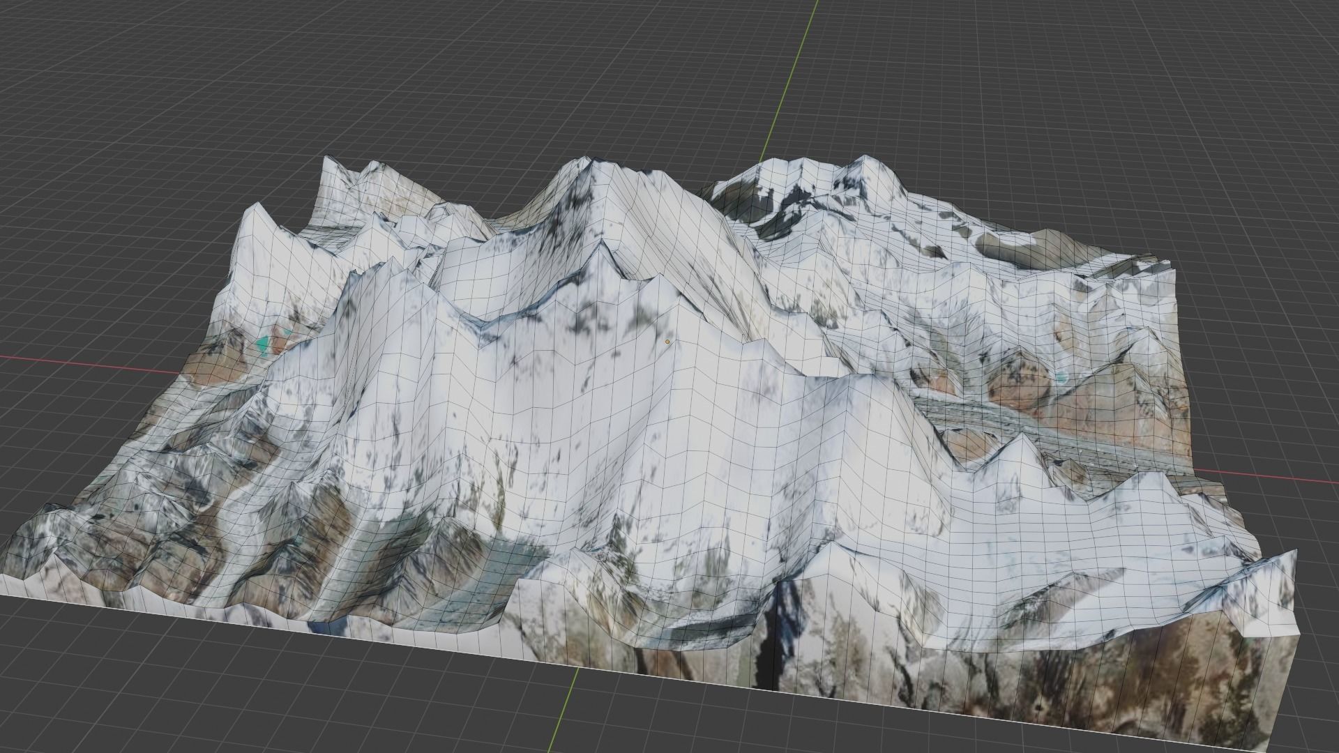 Everest Mountain Low-poly 3D model_17