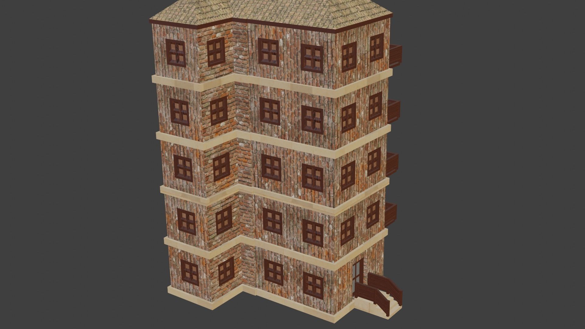 House Model 29 Low-poly 3D model_19