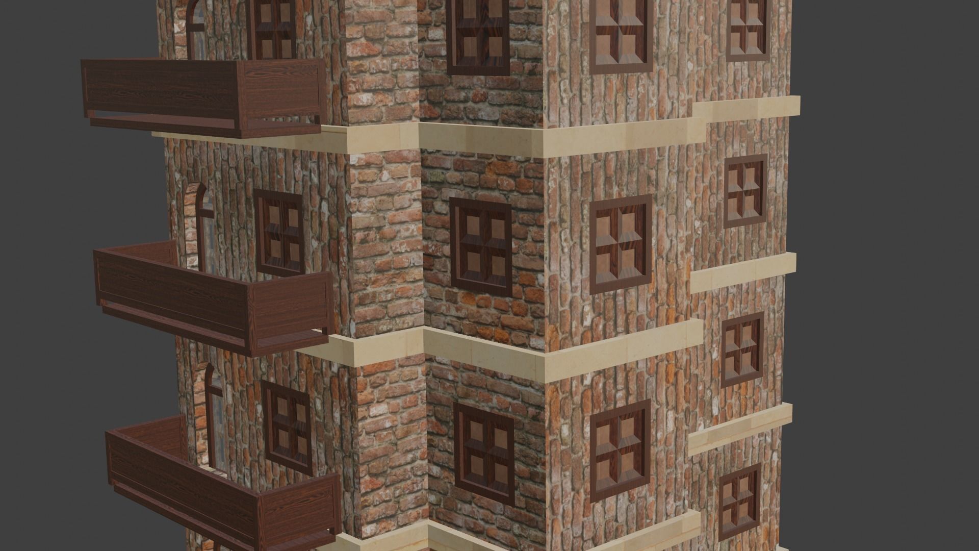 House Model 29 Low-poly 3D model_6