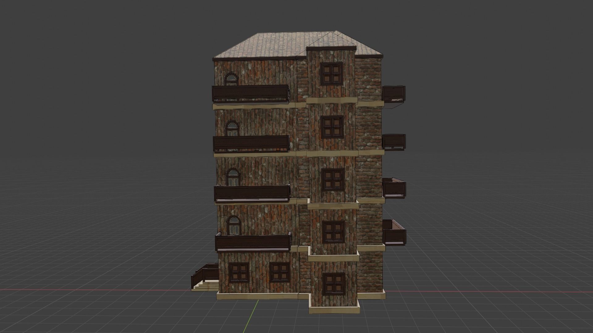 House Model 29 Low-poly 3D model_7