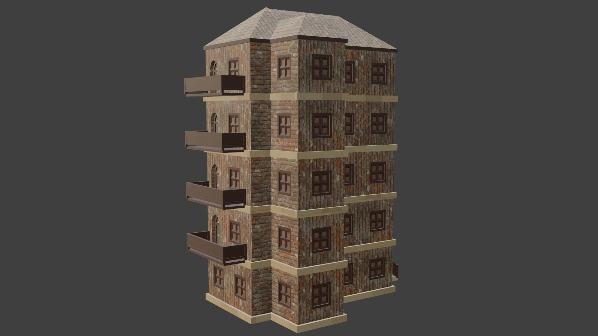 House Model 29 Low-poly 3D model_14