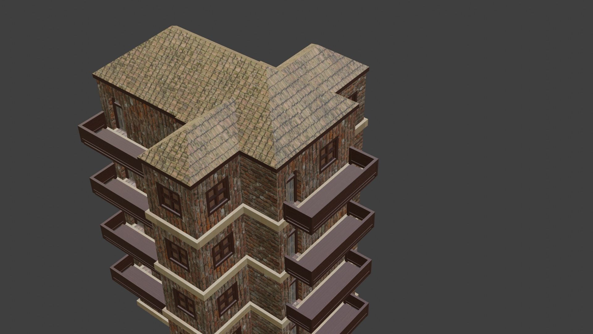 House Model 29 Low-poly 3D model_4