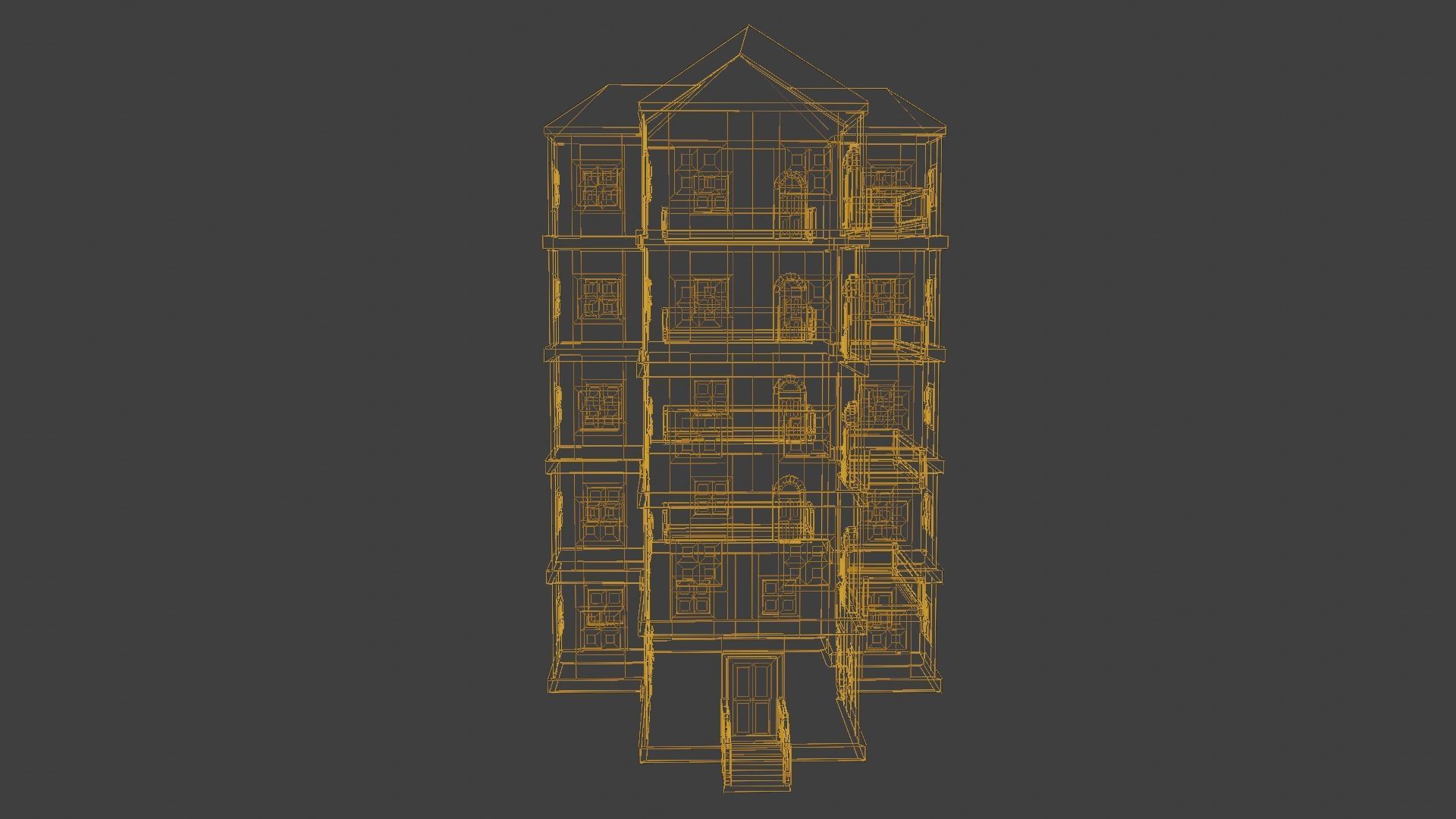 House Model 29 Low-poly 3D model_18