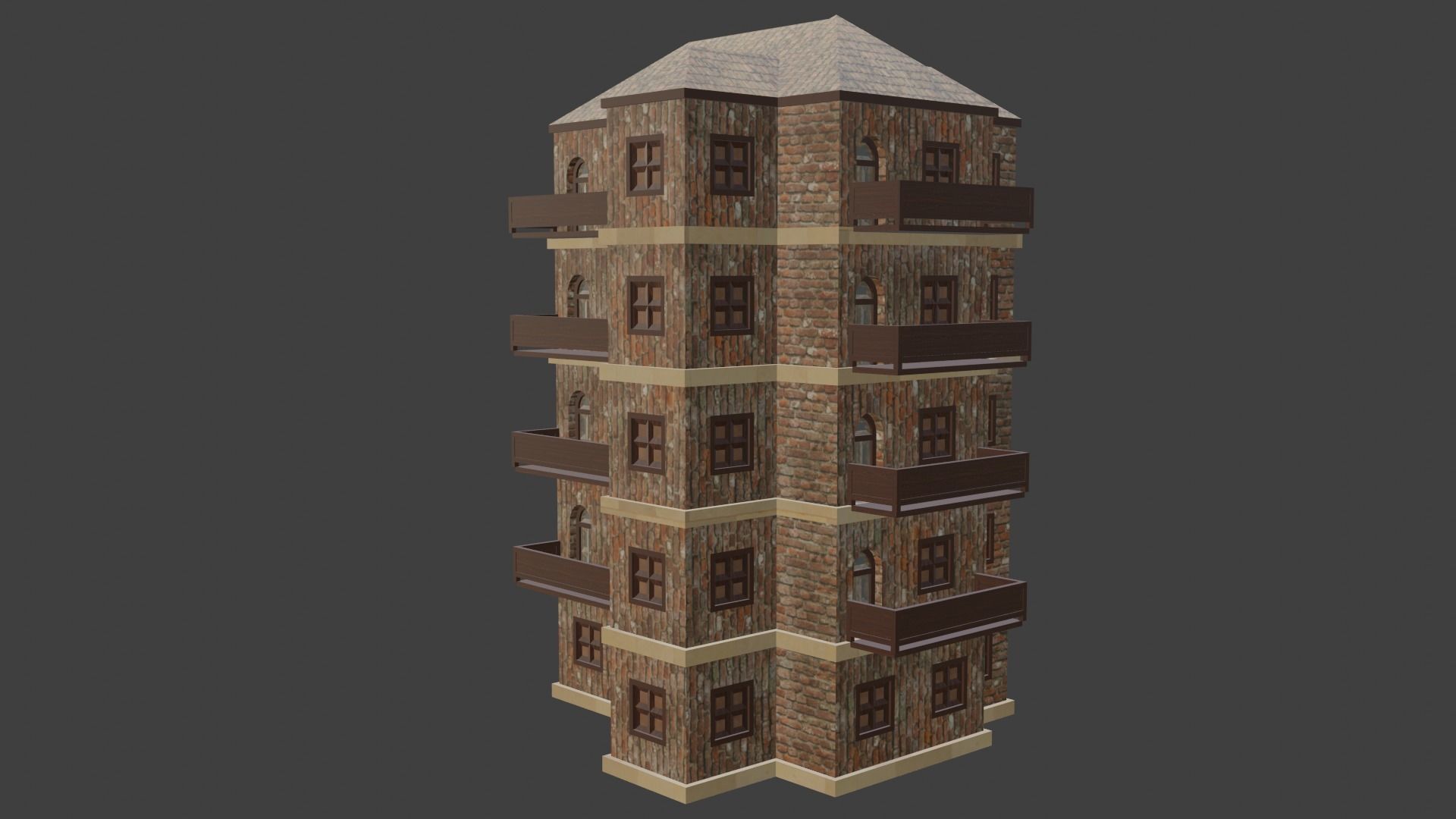 House Model 29 Low-poly 3D model_13