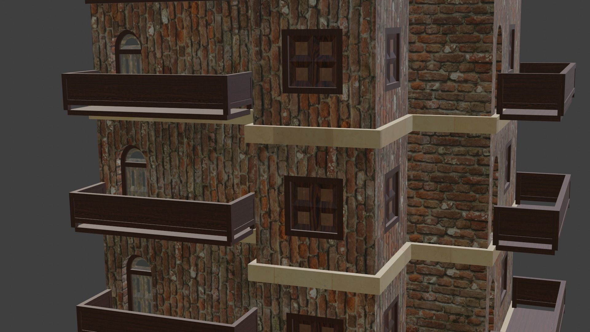 House Model 29 Low-poly 3D model_2