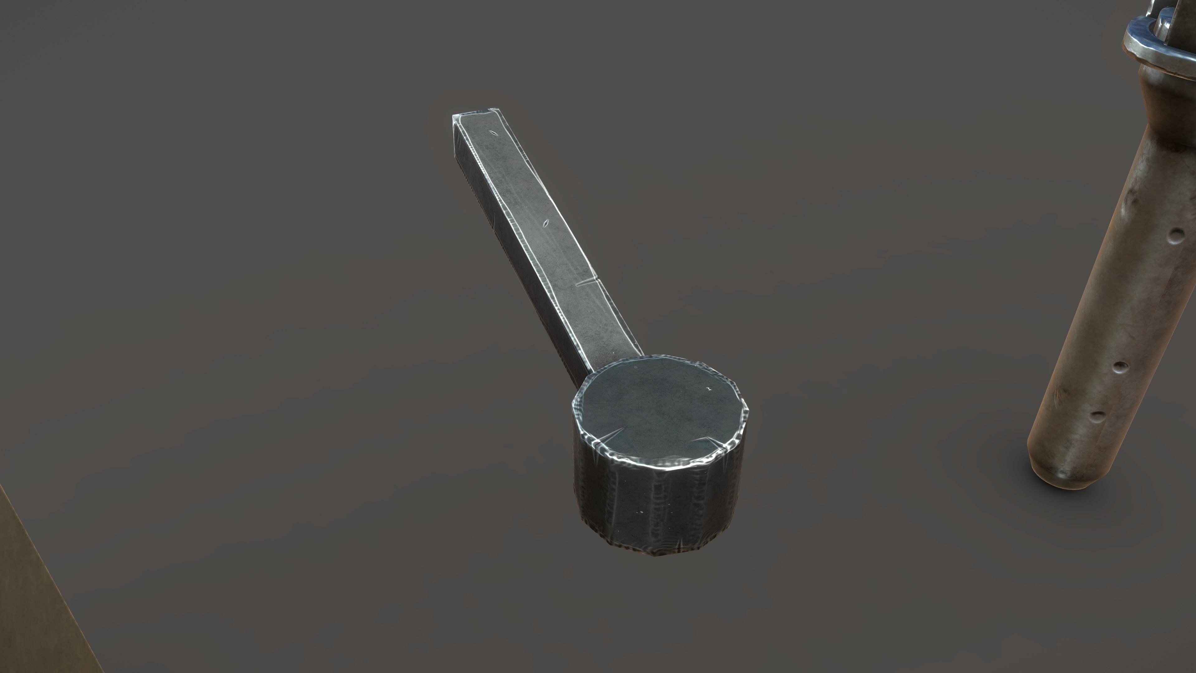 Stylized PBR Torch Small Pack Low-poly 3D model_10