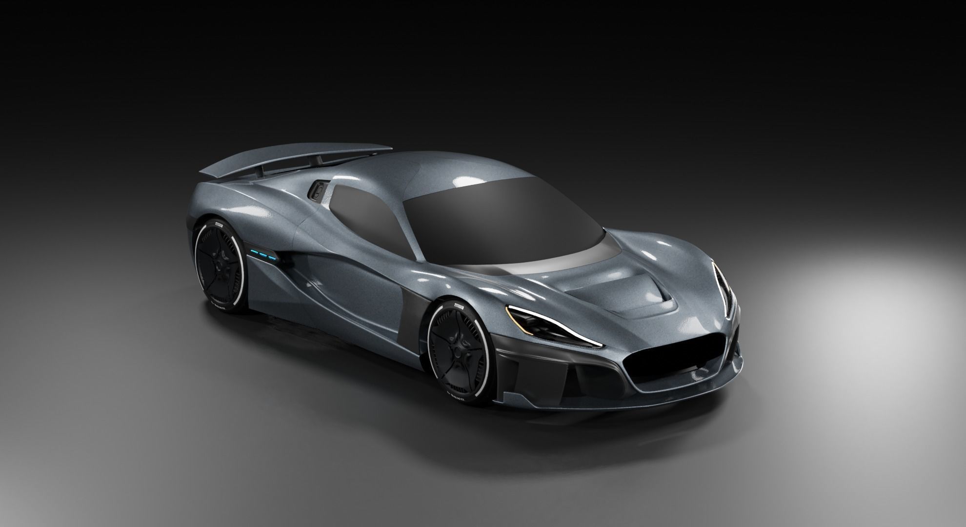 Rimac c2 3D model_1