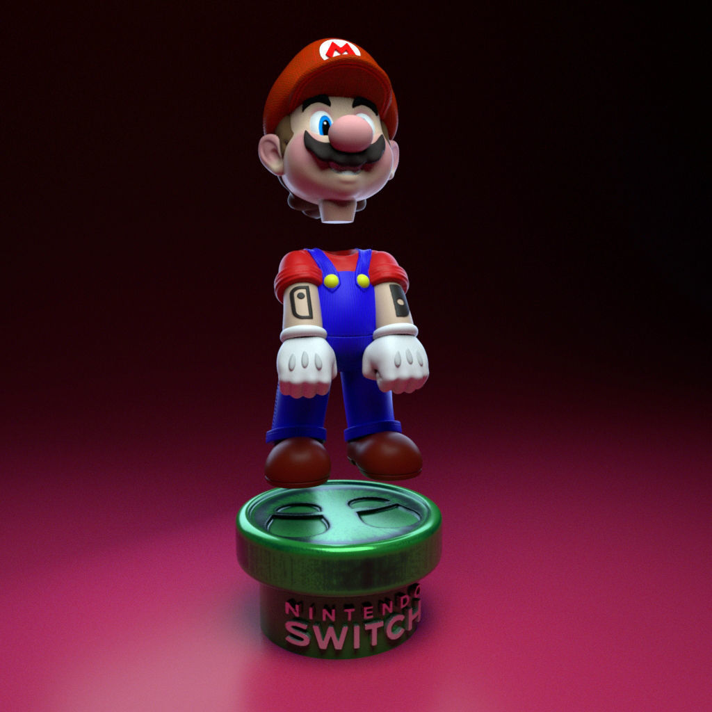 Mario Bro- Nintendo Switch-20Cm 3D print model_7