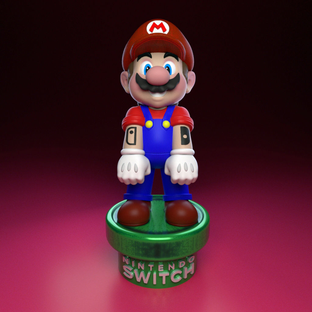 Mario Bro- Nintendo Switch-20Cm 3D print model_2