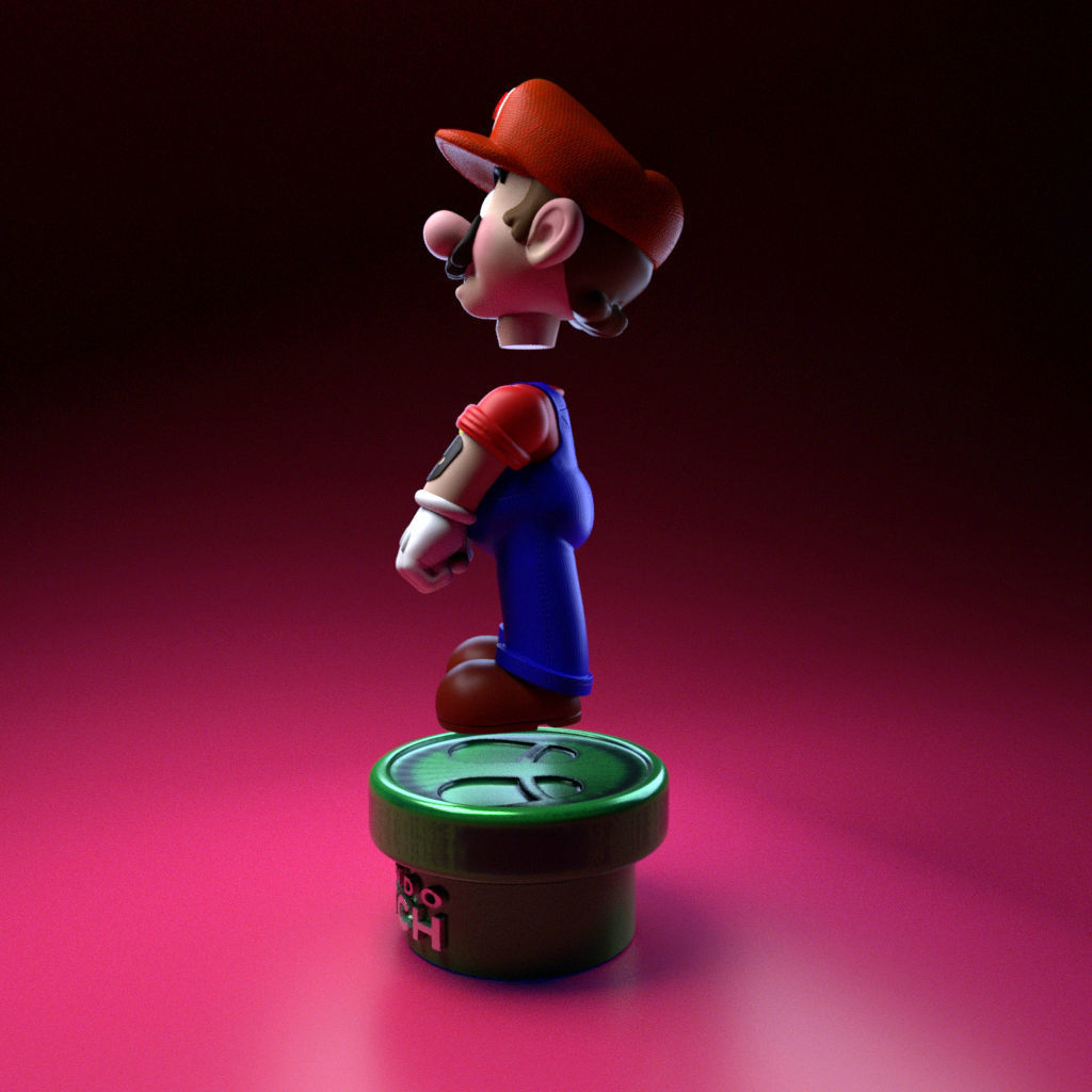 Mario Bro- Nintendo Switch-20Cm 3D print model_8
