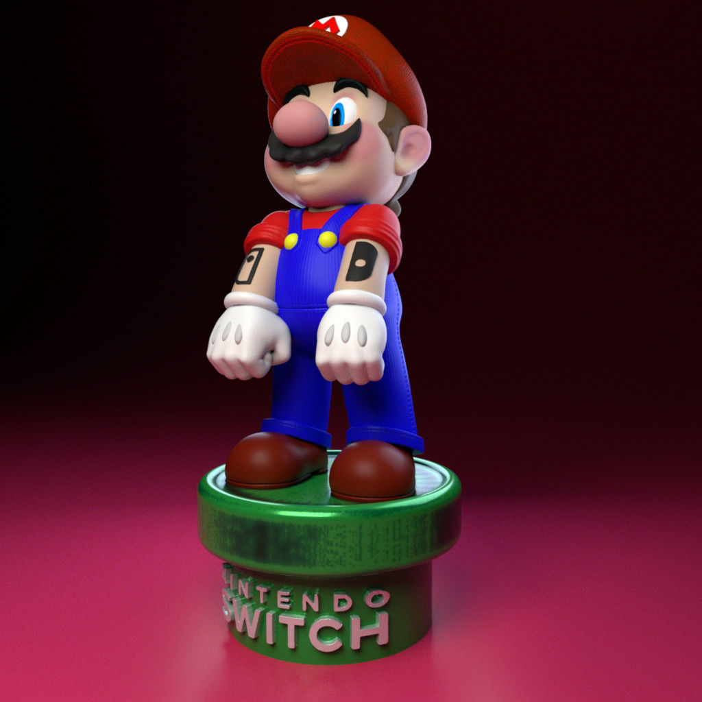 Mario Bro- Nintendo Switch-20Cm 3D print model_4