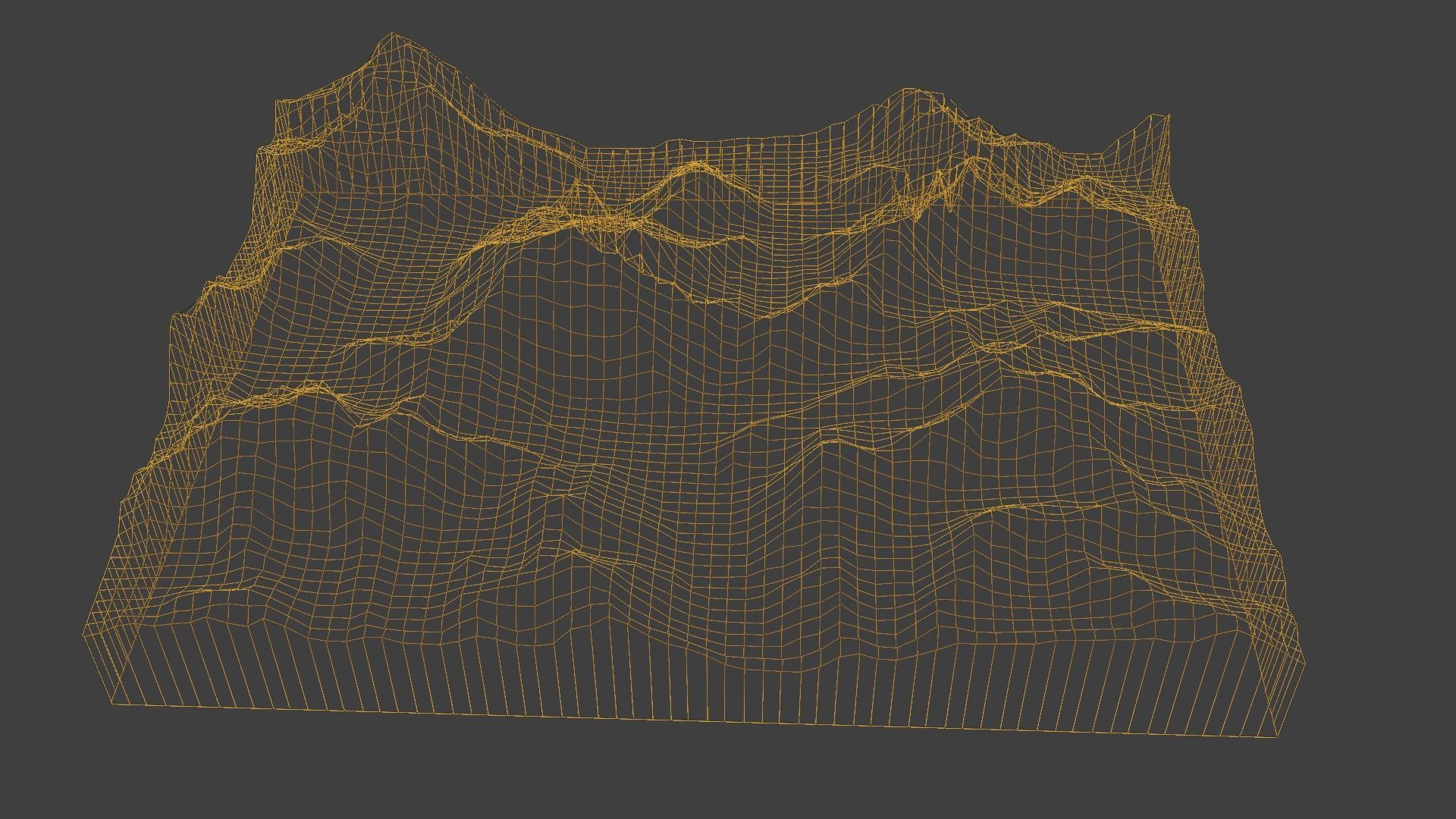 K2 Mountain Low-poly 3D model_16