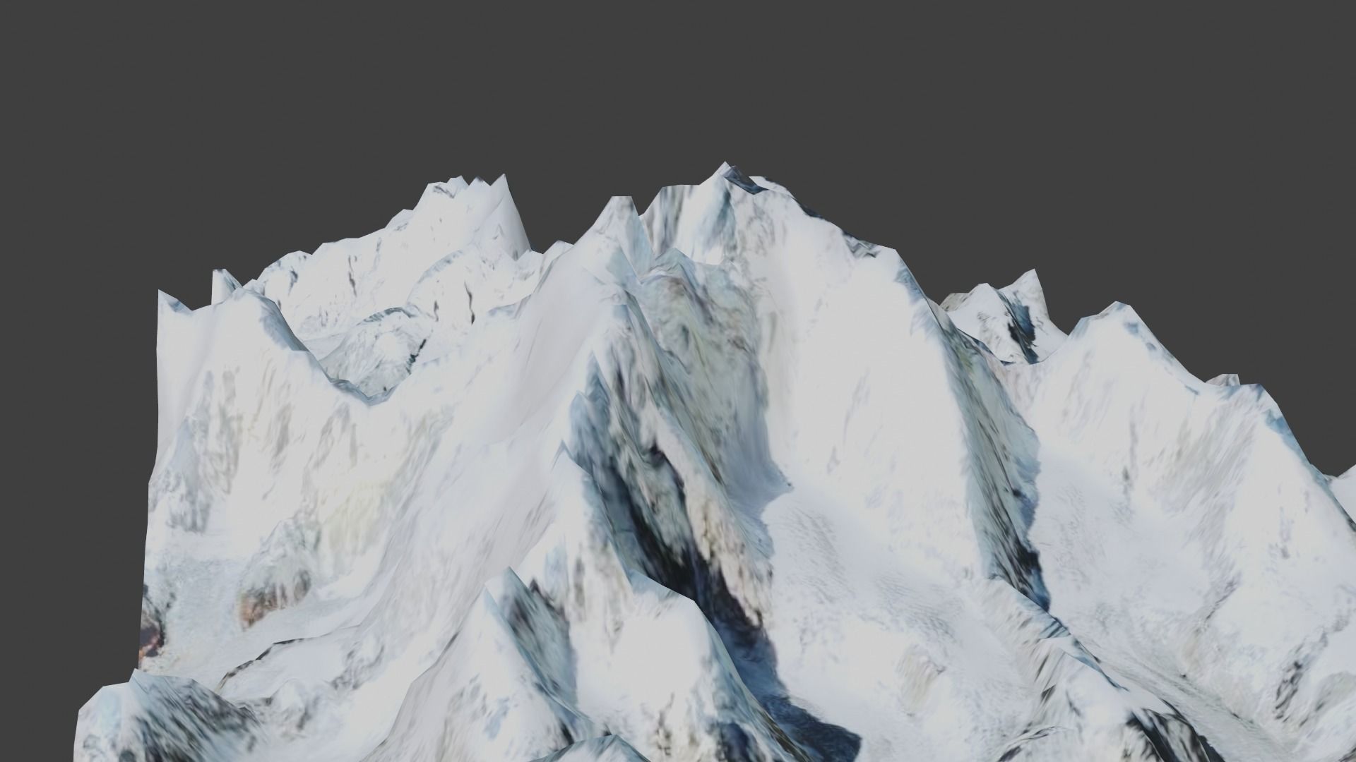 Kangchenjunga Mountain 3D model_7