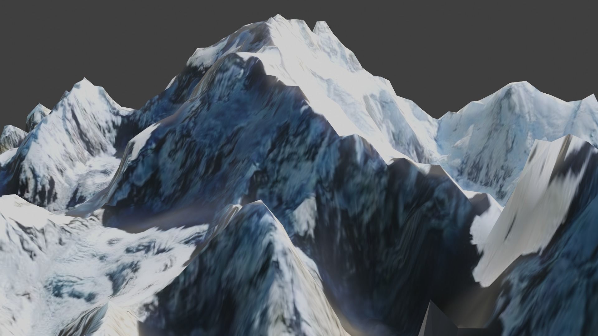Kangchenjunga Mountain 3D model_6