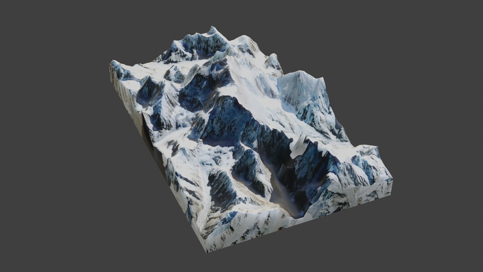 Kangchenjunga Mountain 3D model_19