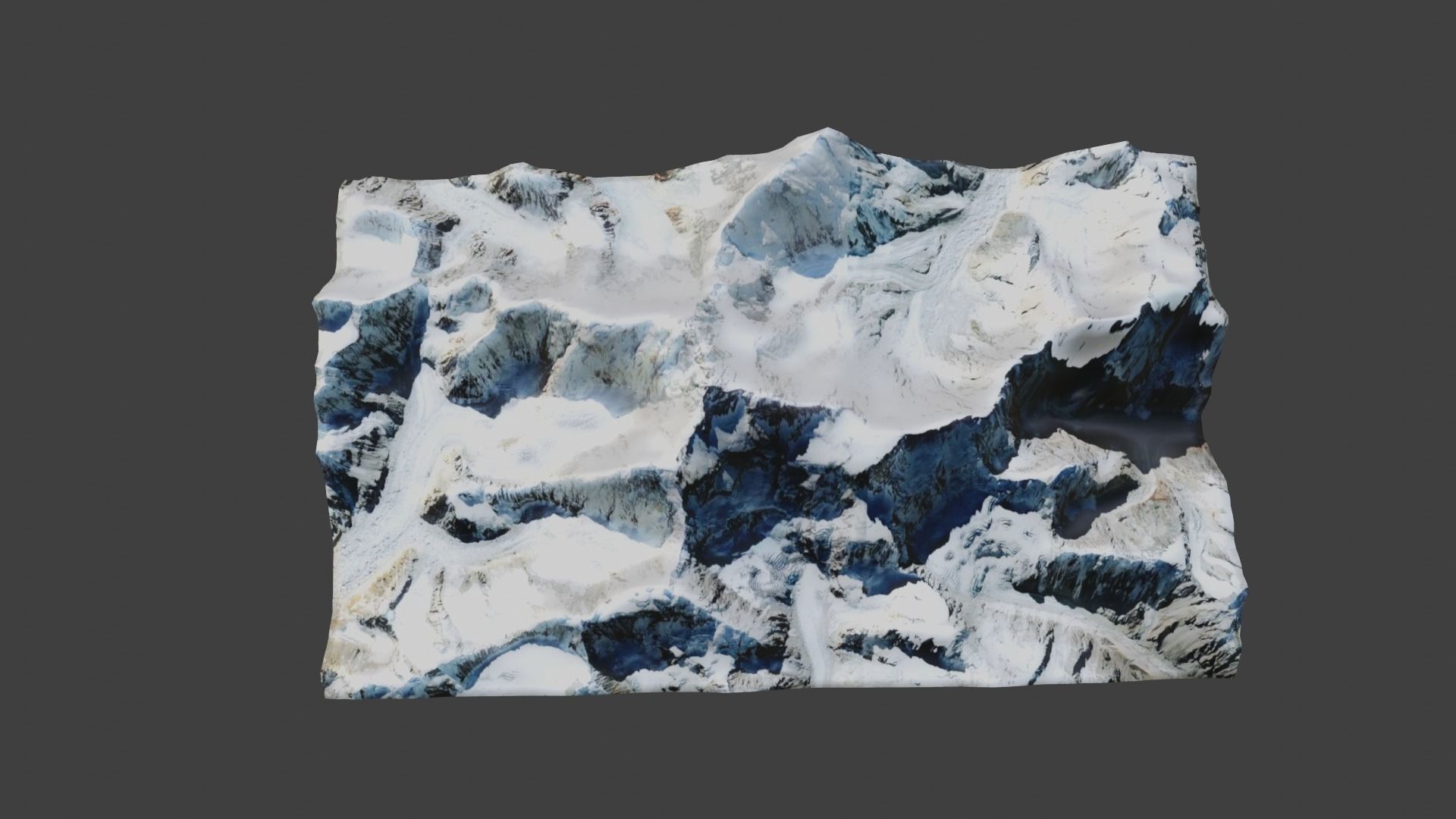 Kangchenjunga Mountain 3D model_14