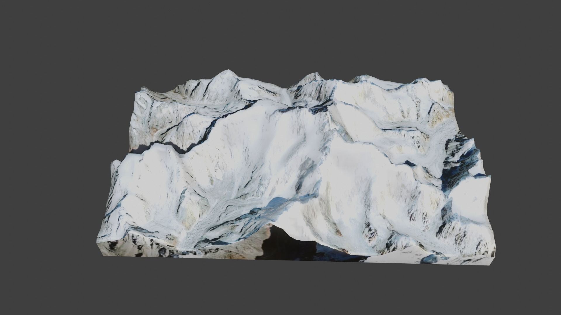 Kangchenjunga Mountain 3D model_13