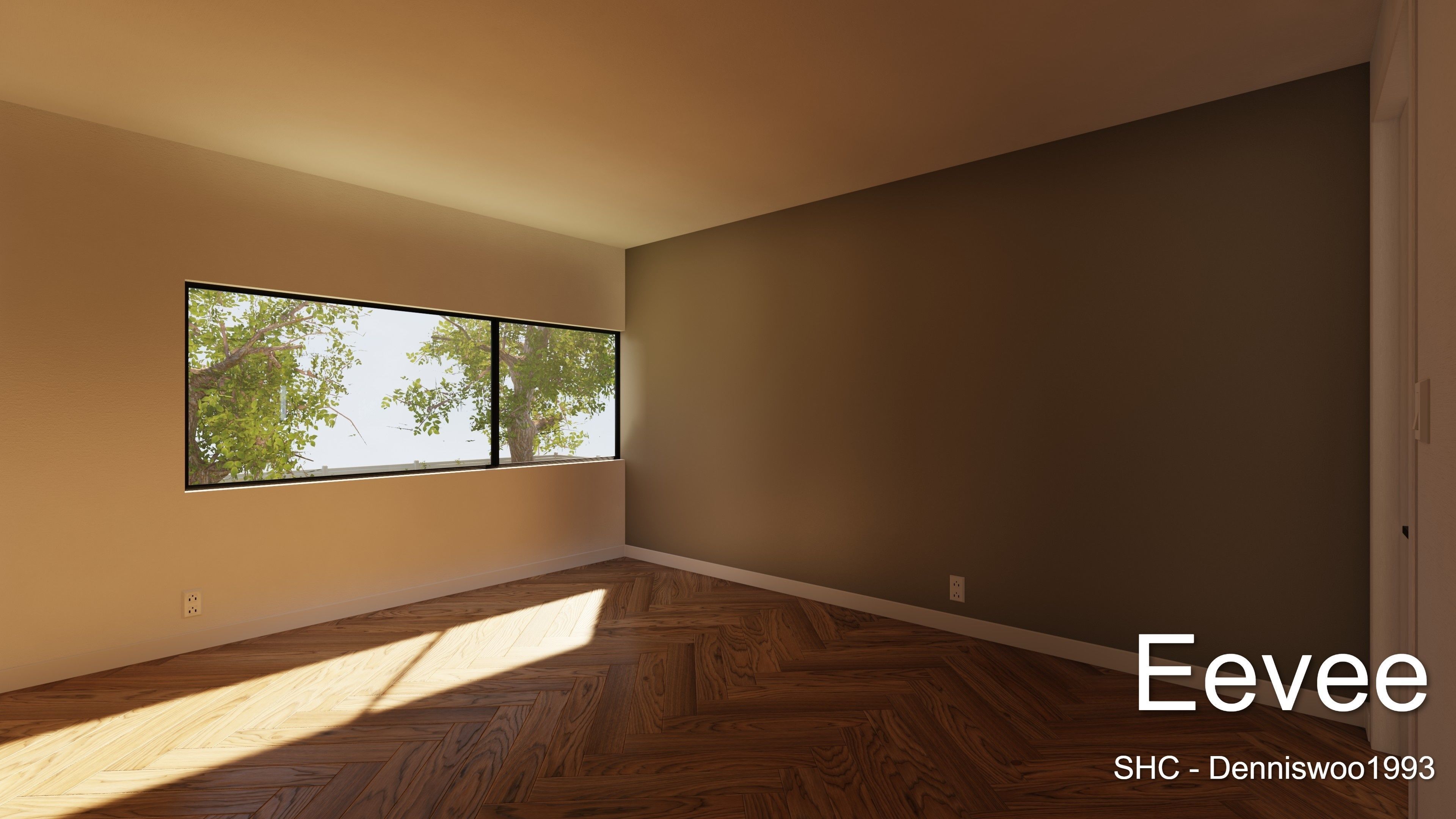 Modern villa 2021 Blender Eevee and Cycles 2 without furniture Low-poly 3D model_24