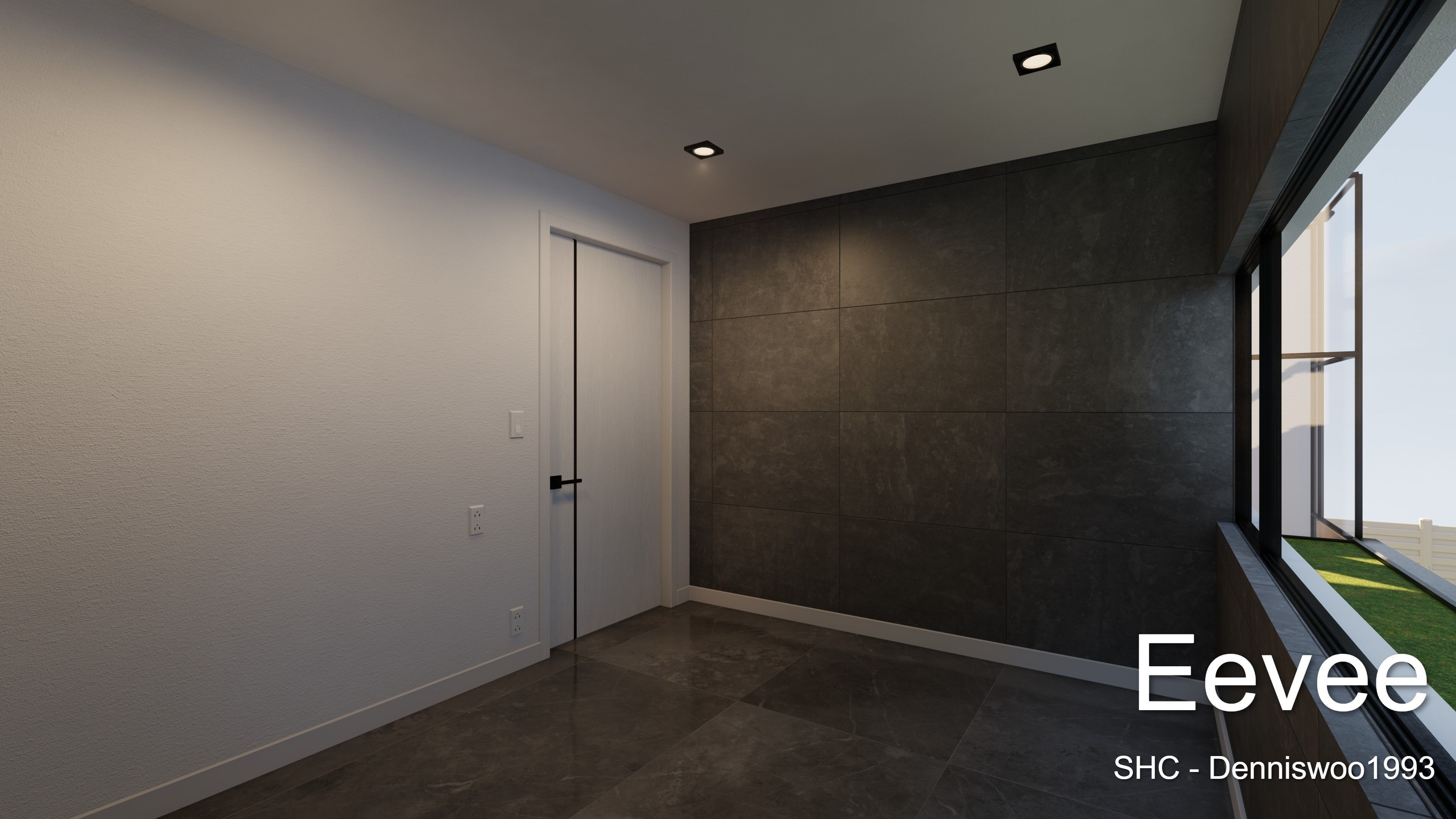 Modern villa 2021 Blender Eevee and Cycles 2 without furniture Low-poly 3D model_25