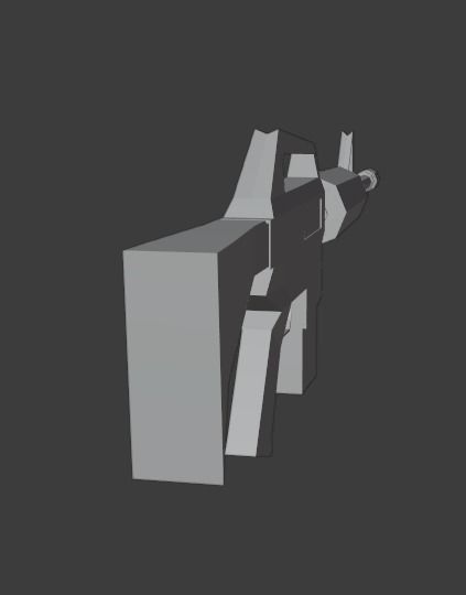 Low-Poly AR-15 ar - rifle Low-poly 3D model_7