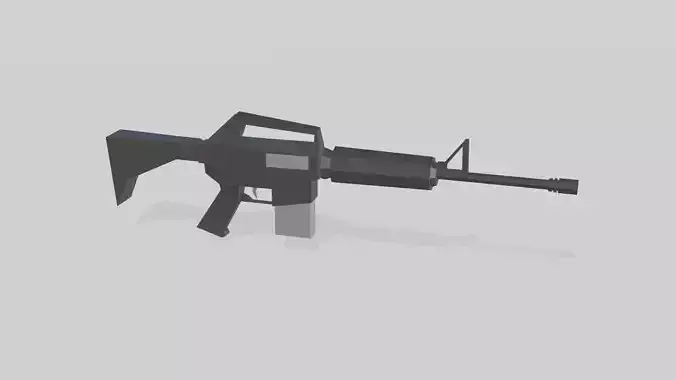 Low-Poly AR-15 ar - rifle Low-poly 3D model