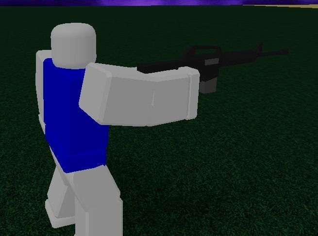 Low-Poly AR-15 ar - rifle Low-poly 3D model_3