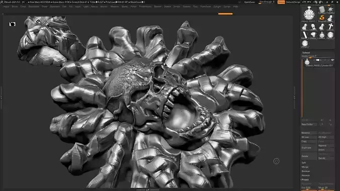 Skull Pendant 3d print model 18 3D print model