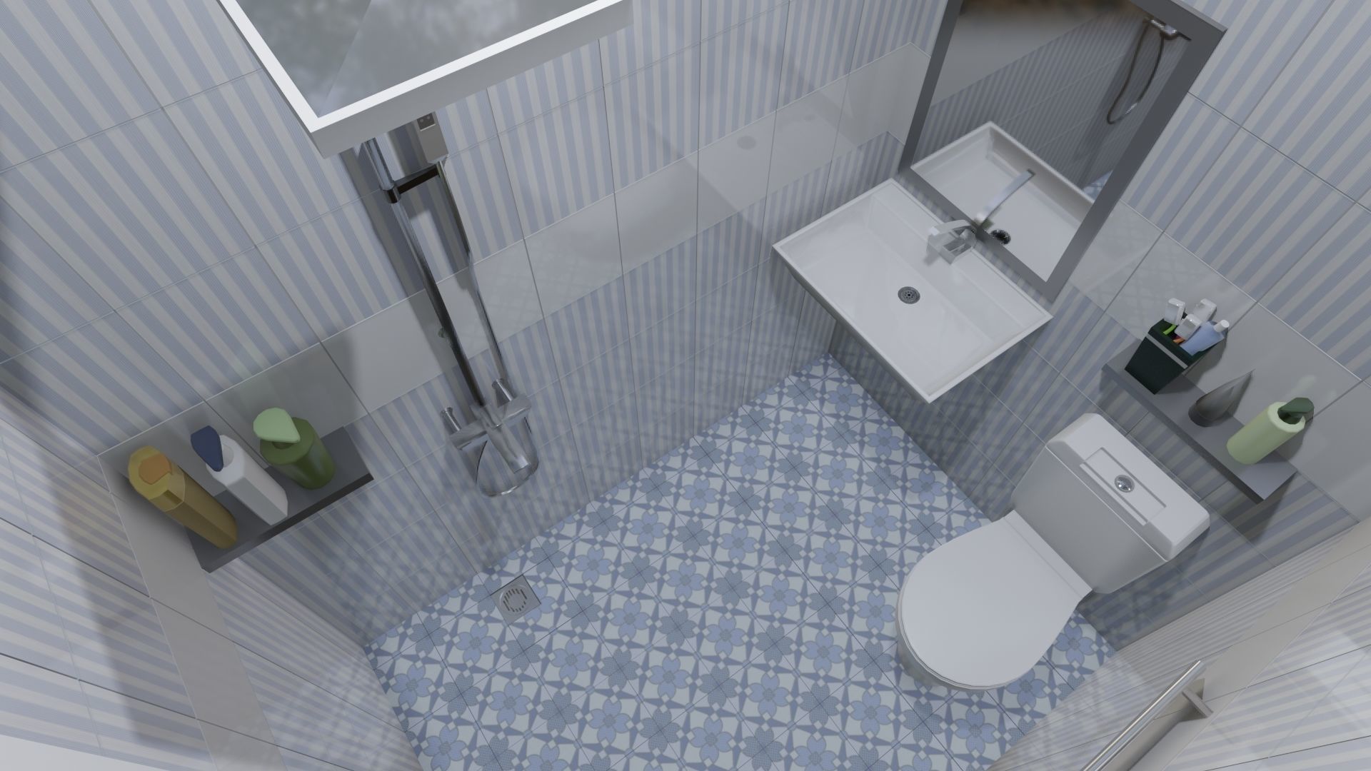 Blender Eevee Minimalist Home Design Low-poly 3D model 3D model_2