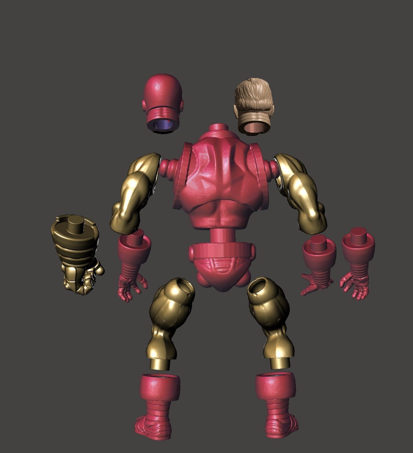 Ironman motu style 3D print model_3