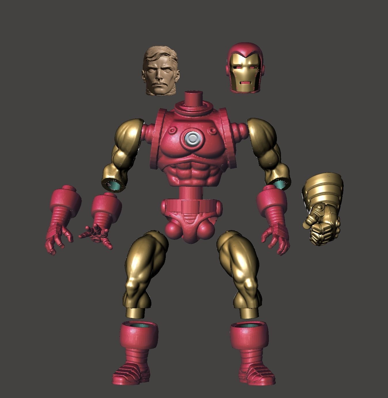 Ironman motu style 3D print model_1