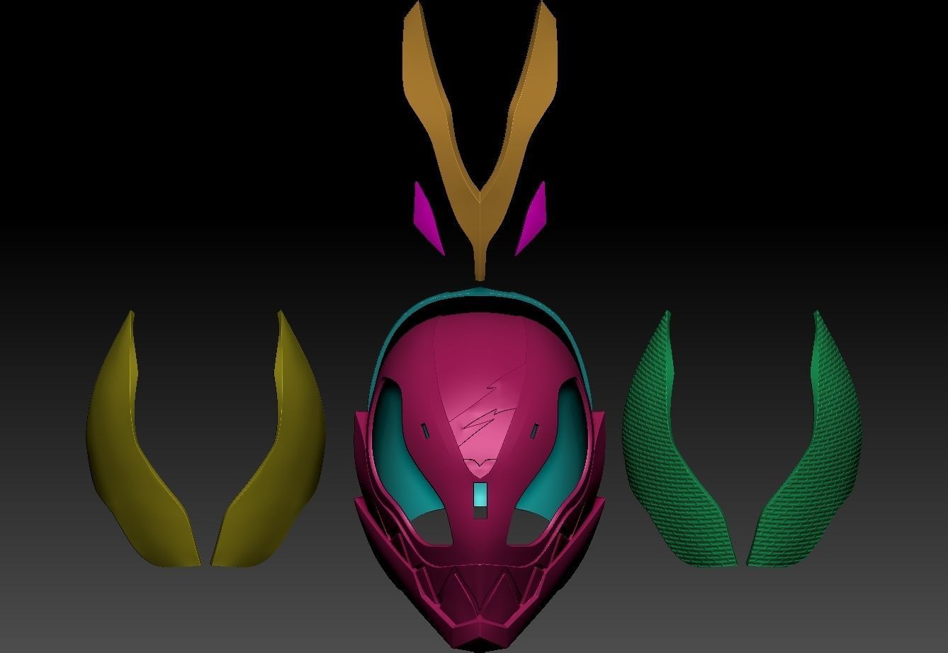 Kamen Rider Revi Helmet 3D print model_3
