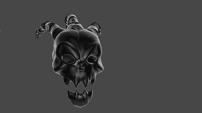 Thresh skull with horns 3D model