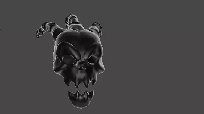 Thresh skull with horns